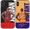 nurkorki [2 Stück Handyhülle für iPhone X XS Hülle 5,8,Basketball Player Star 23 24 Design Muster Weich Premium TPU Silikon Design Case Stoßfest Cover Kompatibel mit iPhone XS