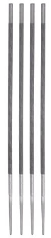 sourcing map 4pcs Chainsaw File, 3/16 (4.8mm) Round High Carbon Steel Double Cut Sharpen Rasp