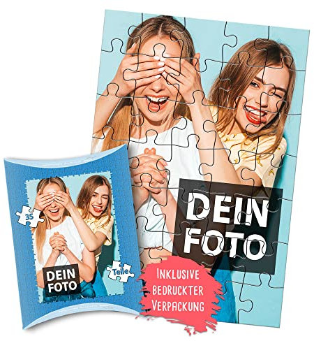 PR Print Royal Hochformat Foto-Puzzle 24-1000 Teile in inkl. hochwertiger Verpackung - mit eigenem Foto Bedrucken - Puzzle selber gestalten - 35 Teile in Kartonverpackung