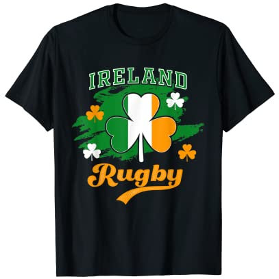 Irischer Rugbyspieler und Irland Rugby oder Irish Rugby Team T-Shirt