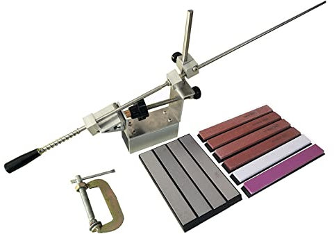 LINYY Gerrit Neues Messerschärfer-Schärfsystem Messer Apex Kantenschärfer Diamant-Schleifstein-Schärfsystem Öl-Schleifstein(Purple)