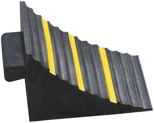 ZEDARO Unterlegkeile aus Gummi, rutschfest, tragbar, dreieckig, Auto, SUV, Unterlegkeil, Garage, Parkplatz, Bordsteinrampe, hoch: 29 cm Hunderampen