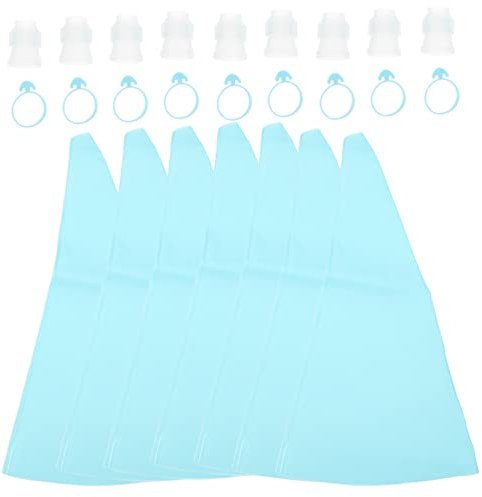 Cabilock 1 Set Cream Bag Set Baking Piping Bag Cake Decorating Tools Reusable Decorating Bags Icing Piping Bag Cookie Icing Bags Coated Canvas Decorating Bag Plastic TPU Biscuit Squeezer