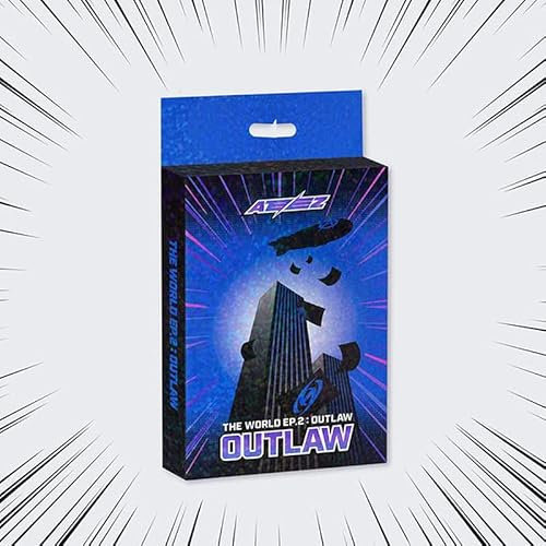 (PLATFORM Ver.) ATEEZ THE WORLD EP.2: The Outlaw Album (Hong Joong Ver.+Store Geschenkkarte) K-POP Sealed