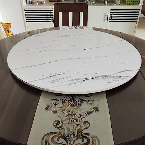 Plateau Tournante Rond, Plateau Rotatif en Bois Massif, 360° Rotation Plateau De Service, Ø 50cm-100cm, Assiette De Service Rotative Ronde, pour Les Dîners De Famille Et Les Fêtes