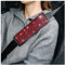JNNJ 2 Bling Bling Auto Schultergurt Pad, Strass Auto Sicherheitsgurt, Auto Gurtpolster Schutz, Auto Innendekoration Geeignet für alle Fahrzeuge, SUV(Rot)
