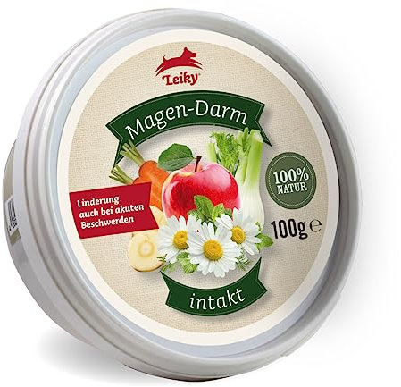 Leiky Magen-Darm-Intakt 100 g – Kräuterergänzung mit Ballaststoffen für Hunde