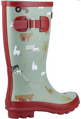 Cotswold Farmyard Memory Foam Wellington Junior