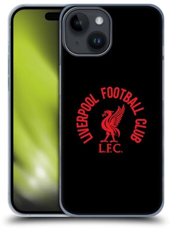 Head Case Designs Offizielle Liverpool Football Club LFC Rot Und Schwarz Liver Bird Harte Rueckseiten Handyhülle Hülle Huelle kompatibel mit Apple iPhone 15