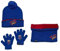 Ensemble 3 Pieces Bonnet, Tour de cou et Gants Spiderman Marvel (Set gants Bonnet + Snood Spiderman)