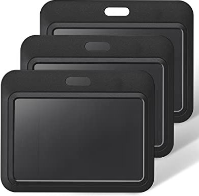 Uniclife Sliding ID Ausweishülle Horizontal Schwarz Hartplastikhülle mit klarem Fenster Kartenschutzhülle für Büro Schule ID Kreditkarten Schlüsselkarten Führerscheine und Pässe, 3 Pack