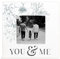 Clairmont & Co SSB4507 You & Me Bilderrahmen, Holz, quadratisch, 10 x 10 cm, Schwarz