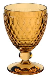 Villeroy & Boch - Boston Safron verre à vin rouge, 200 ml, verre en cristallin pour le vin rouge, résistant au lave-vaisselle, jaune