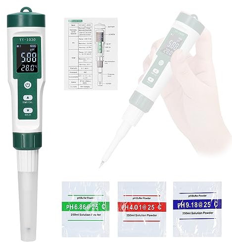 Mulcort YY-1030 Display digitale Alimenti per bambini PH Misuratore di pasta Alcalimetro Formaggio Cosmetici Rilevatore di PH Misuratore di PH a matrice del suolo