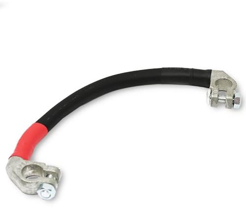LOADCHAMP Batteriekabel 50mm2 Schwarz 25 cm lang 100% Kupfer Kabel 2 x Polklemmen Verbindungskabel für mehrere Batterien