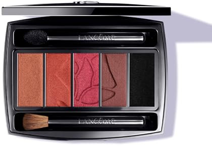 Lancôme Hypnôse Palette 19 Ardent Drama, Lidschatten-Palette mit 5 aufeinander abgestimmten Farben in Rot, für einen natürlichen Look, samtige Textur mit mattem Finish, 4g