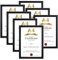 Giftgarden Black A4 Picture Frame A4 Photo Frames for Desk or Wall Display of Documents, Certificates, Posters, and Art, Pack of 7