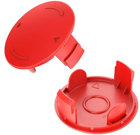 Viilich 2 Stück Rasentrimmer Spulenabdeckung,Saitentrimmer Spulenabdeckung,Spulendeckel für Bosch F016F04841 Elektro Freischneider AFS 23-37,Rasentrimmer Ersatzteil für Bosch Motorsense