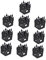 Alipis 60 STK Halloween Lampenschirme Papier Kerzenleuchte Taschen Flammenlose Kerzen Bienenwachskerzen Halloween-teelichthalter Cupcake-förmchen Für Halloween Papierkunst Led