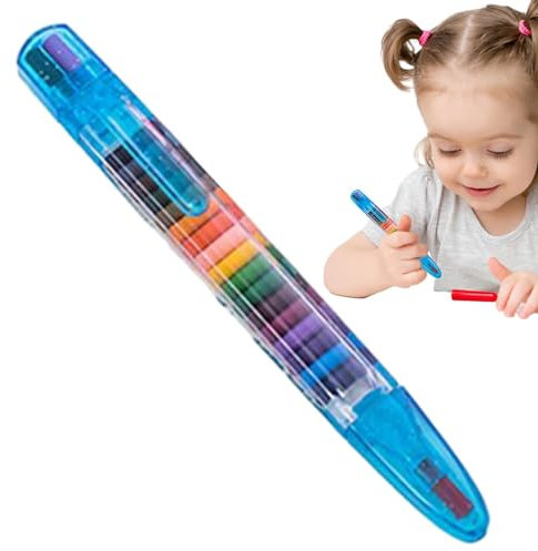 Oil Paint Pens, 4 Oil Pastels Paint Pens 20 Colors, Odorless Wax Crayons, Replaceable Paint Marker Set For Students Coloring Doodling Marking