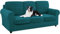 SYLC Ektorp Sofabezug Mit Separaten Sitzkissenbezug Und Rückenlehnenbezug Stretch Jacquard, Geteilt SofaÜberwürfe Anti-Rutsch Sofahusse Überzug (Teal,Sofa+3 Seats+3 Backs)