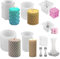 Aulese 6 Stück Kerzenform Bubble Kerzen Kit, 3D DIY Silikonform Kerzen Gießen Formen mit 61m Kerzendocht Set, Kerzenformen zum Gießen für DIY Aromatherapie Kerzen, Heimdekorationen
