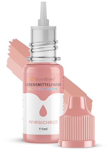 GoodBake Lebensmittelfarbe Rot Pastell (11 ml) flüssig, farbintensiv