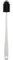Lurch Flaschenbürste Silikonkopf Bürste extra Lange Bürste für Flaschen 35 cm Light Grey schwarz
