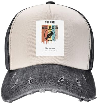 RDCGRS Klassische Mode, Man kann nie zu viele Gitarren haben Baseballkappe Anime Golf Wear Sommerhut Streetwear Hüte Frau Männer Outdoor