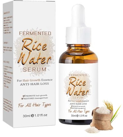 Reiswasser Haarwachstum, Haarwuchsmittel für Männer & Frauen, Anti Haarausfall Essenz für Dünner Werdendes Haar, Haarpflege Schnelles Wachstum, Hair Growth Serum bei Haarausfall & zum Beschleunigen