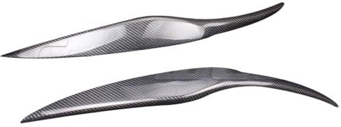 car side window wind deflectors For Ford for Fiesta MK7 2008-2012 Carbon Fiber Front Light Eyelid Rear Lamp Eyebrow Trim 2PCS Car Accessories Side window deflector(Carbon Fiber)
