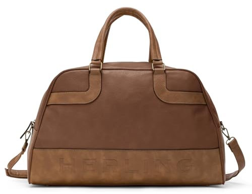 Herling Bolso de Viaje Rowan Vintage para Hombre/Mujer Cuero PU (Coffee Brown)