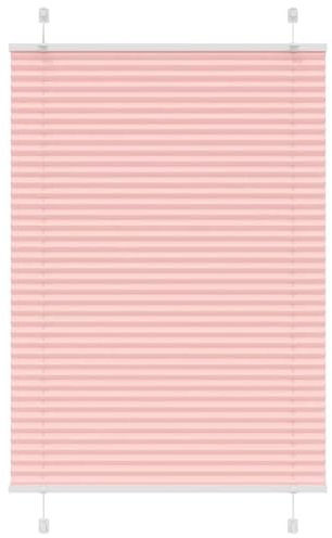 vidaXL Plissee Rosa 90x150 cm Stoffbreite 89,4 cm Polyester, Faltrollo, Klemmfix, Plisseerollo, Jalousie, Rollo, Plisseerollo für Fenster