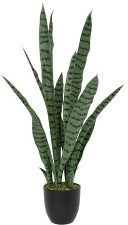 Paris Prix Atmosphera Créateur d'intérieur - Plante Artificielle Sansevieria Toby 90cm Vert