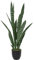 Paris Prix Atmosphera Créateur d'intérieur - Plante Artificielle Sansevieria Toby 90cm Vert