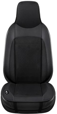 VNSMM Autositzschoner Auto-Schonbezüge 1Pcs Auto Sitzkissen Für Alle Autos Automotive Einstellbare Temperatur Kühlung Massage 16 Fans(Black)