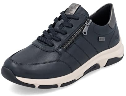 Remonte Damen Low-Top Sneaker D0700, Frauen Halbschuhe,lose Einlage,wasserabweisend,remonteTEX,Freizeit,sportlich,straßenschuhe,blau Kombi (14),44 EU