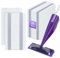 Lot de 35 tampons de recharge pour balai Flash Powermop, lingettes jetables en microfibre pour balai Swiffer WetJet