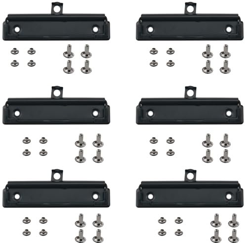 CHENJIN 6 Stück Edelstahl-Schreibwaren-Clips mit Weidennägeln, 12 cm, DIY-Projekt, Wandhalterung, Klemmbrett-Clips, Schreibtafel-Zubehör, Metalltafel-Clips für Dokumente, Abhefttafel, Büro, Schule