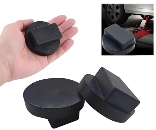 2 Stücke Wagenheber Gummiauflage, Gummi Schwarz Hebe Belag Werkzeug Adapter, Unterstellbock Gummiblock, Jack Pad, Kompatibel mit BMW, Mini