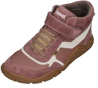 KOEL Wollgefütterte Barfußschuhe aus Leder mit TEX >Farbwahl< Trekking Sohle Modell RAMI (600 Old Pink, Siehe Auswahl, EU Schuhgrößensystem, Grundschulkind, Numerisch, M, 34)