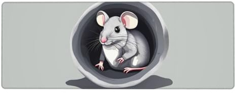 fdgbnm Mauspad Maus im Loch, 30 x 80 cm, XXL-Mauspad, erweitert, 80 x 30 cm, Gaming-Schreibtischunterlage