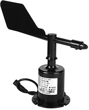 HWGING Windgeschwindigkeitssensor-Anemometer aus Polycarbonat, 0–10 V, 8 Richtungen, Umgebungssignalausgang