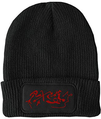 FatCuckoo - The Devil's Signiture Unisex Winter Thinsulate Beanie Hat Black