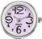 JewelryWe Ringuhr Fingeruhr Damen Ultradünn Rund Analog Quarz Ring Uhr Verstellbar Fingerringuhr Uhrenring Silber Pink
