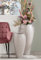 Casablanca Vase Coimbra - Keramik - grau konisch - Höhe 62 cm x Ø 32 cm - Dekovase