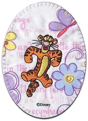 Comercial Mercera Disney © Winnie Pooh Tigger - Aufnäher, Bügelbild, Aufbügler, Applikationen, Patches, Flicken, Zum Aufbügeln, Größe: 10,7 x 8 cm