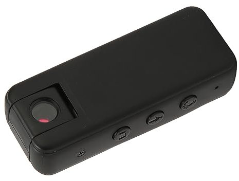 Cámara Corporal, Cámara Llevada Cuerpo de 1080P HD, Videograbador de Bolsillo de Visión Nocturna con Batería de 1000mAH, Videocámara Portátil para Reuniones de Negocios,