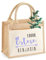 AMBERGER DESIGN by A&M Osterhage amd Jute-Tasche Osterkorb Osternest Frohe Ostern mit Kindername | Jute-Beutel mit Name Osternest | Größe S Geschenkkorb