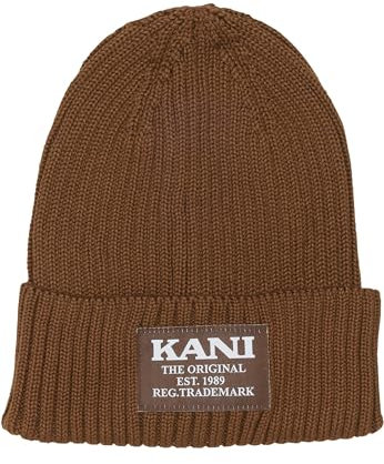 Karl Kani Unisex KA-233-006-2 KK Woven Retro Classic Beanie Brown, one Size